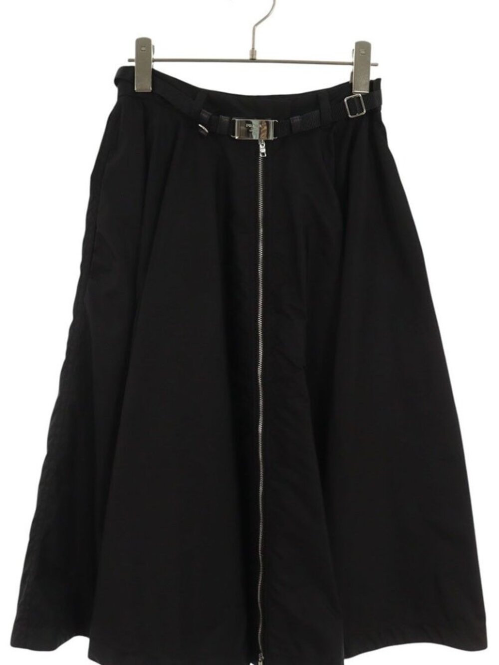 Prada Logo Buckle with Belt Re-Nylon Skirt